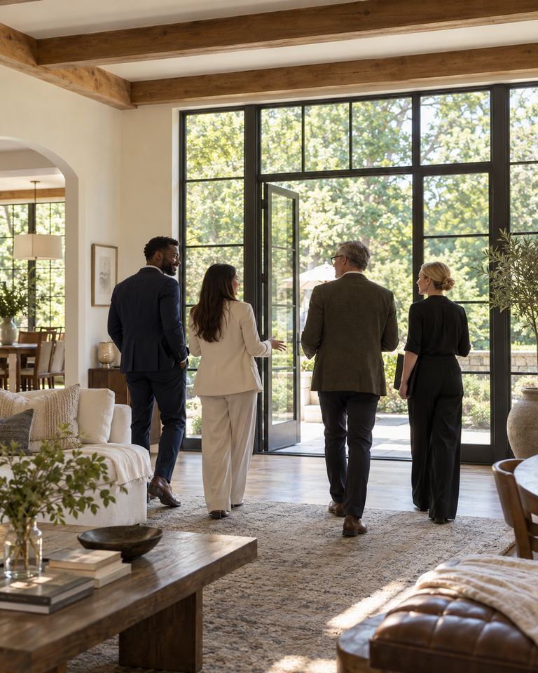 Keller New York agents touring a home together